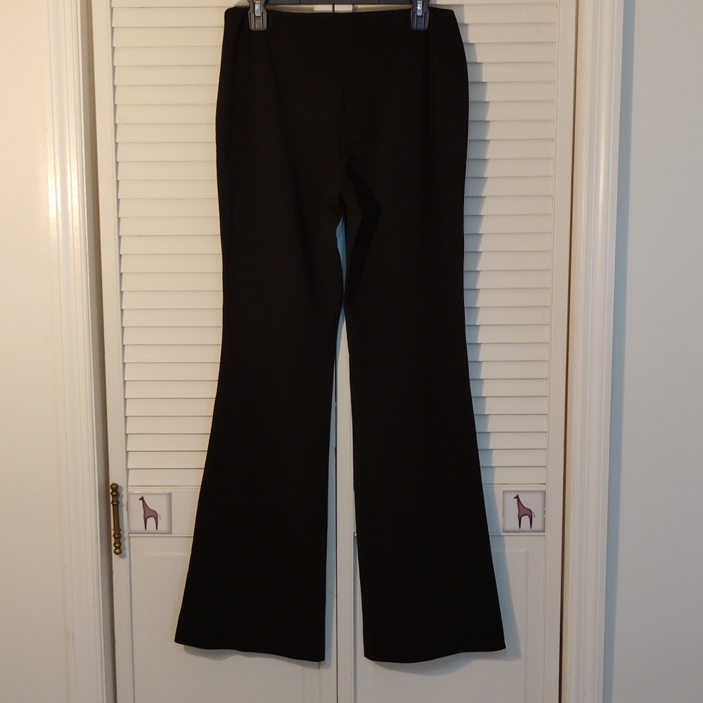 Theory Black Flare Women's Pants - Picture 3 of 8